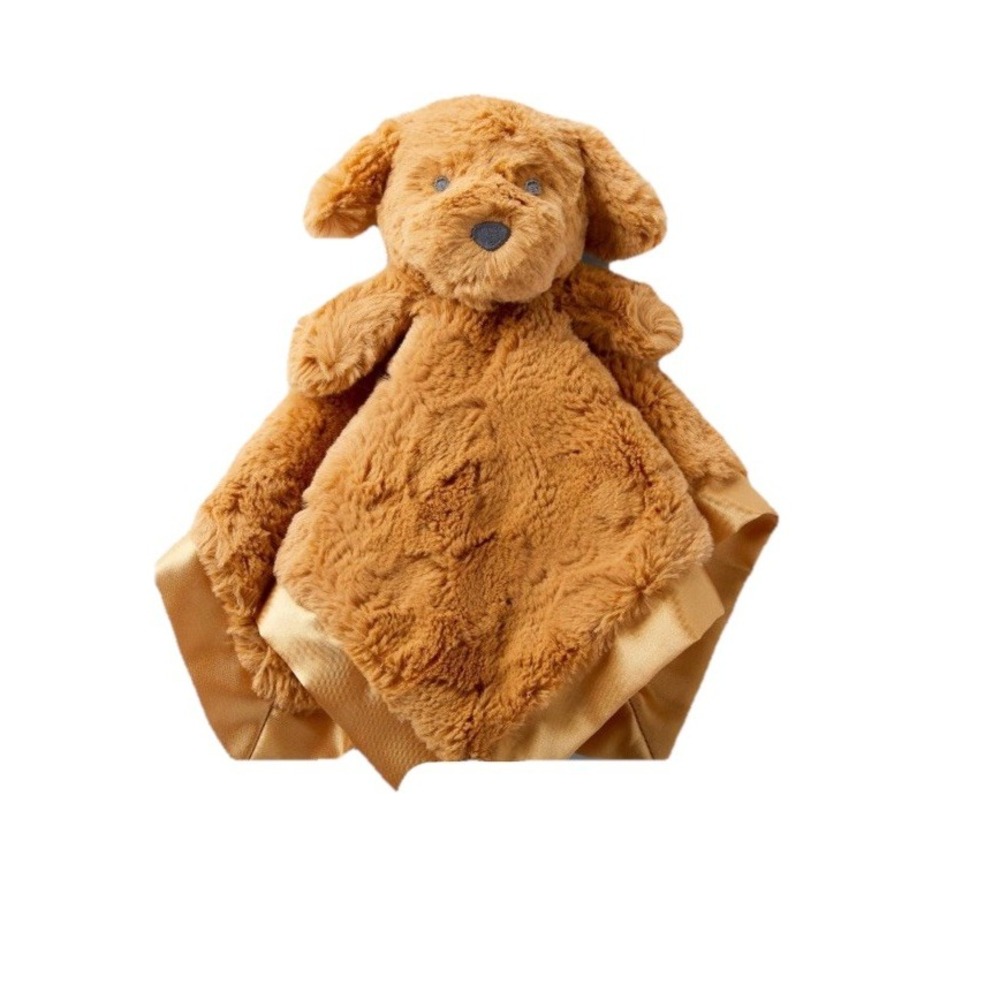New Cloud Island Baby Puppy Dog Lovey Brown Plush Newborn Comfort Security Toy - Picture 3 of 4